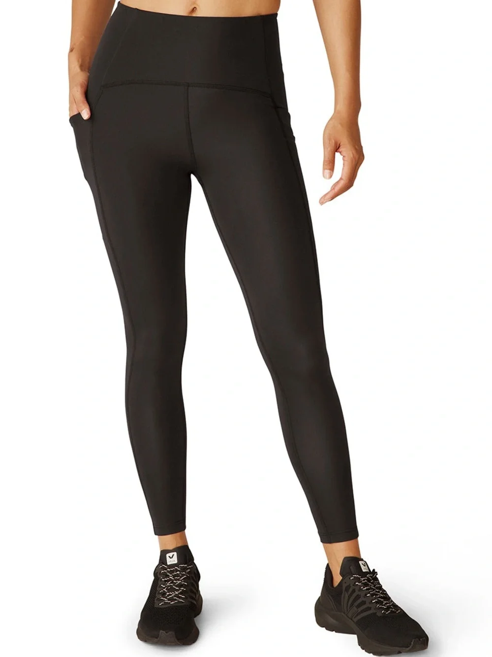 🖤 Beyond Yoga Powerbeyond Strive High Waist Pocket Midi Leggings 🖤 Medium - Picture 3 of 16